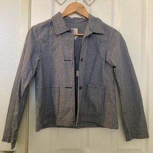 Luke Wullf plaid boxy cropped jacket